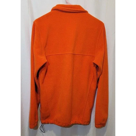 COLUMBIA-CLEMSON TIGERS-Orange Poly Fleece, Full Zip Logo Jacket-(Small) - Picture 6 of 6